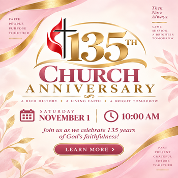 Antioch United Methodist Church celebrating 135 Anniversary